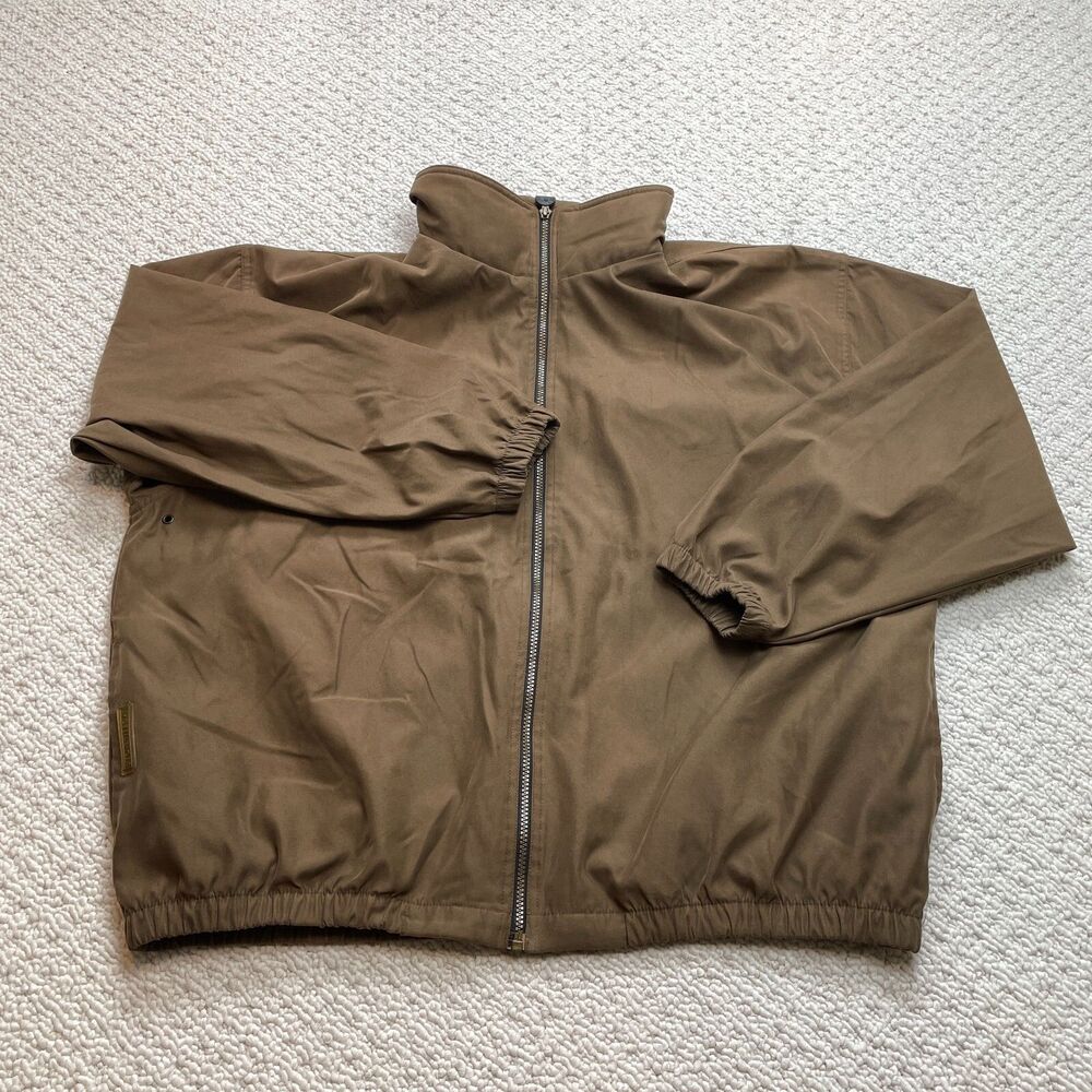 Stormtech Windbreaker Jacket Mens XXL Brown Full Zip Pockets Golf Adult Solid